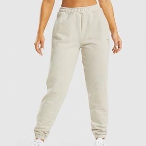 Gym Shark | REST DAY SWEATS JOGGERS | S | Beige Marl
